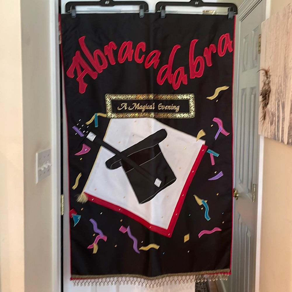 Hand made flag 30 x45 inches. Celebrating magic.